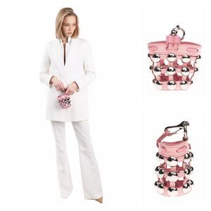 ALEXANDER WANG ROXY Leather Cage Bucket Bag Charm HANDCRAFTED Studded